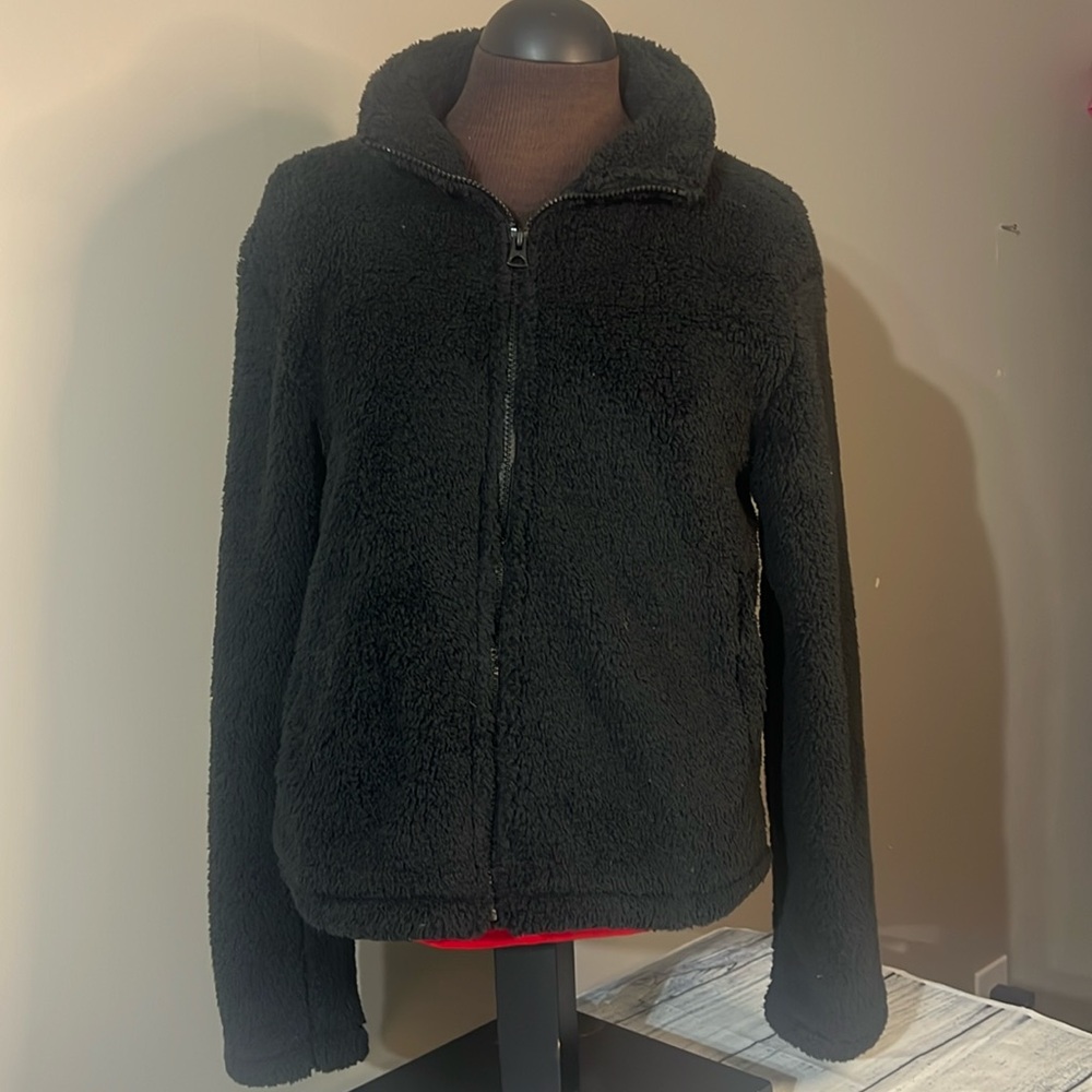 New Lucky Brand Zip up size small teddy bear Sherpa soft!